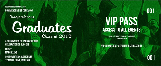 Graduation - Green VIP Pass