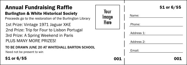 B&W Logo Raffle Ticket 001