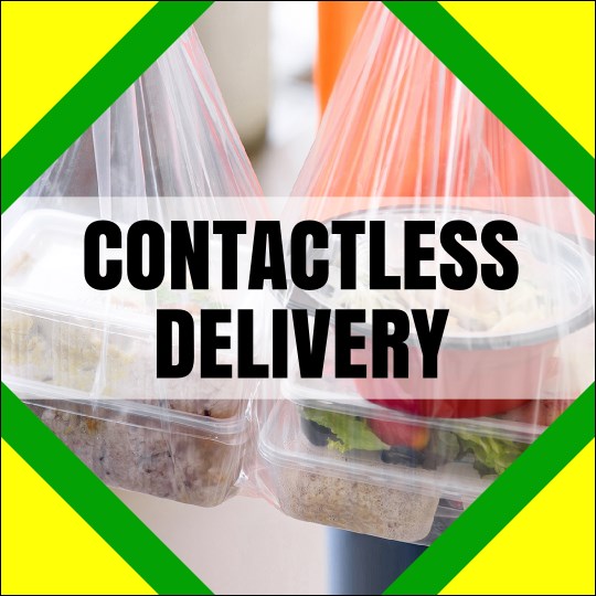3" x 3" Food Delivery Sticker Product Front