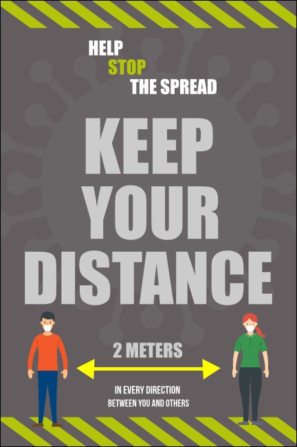 Keep Your Distance Poster Product Front