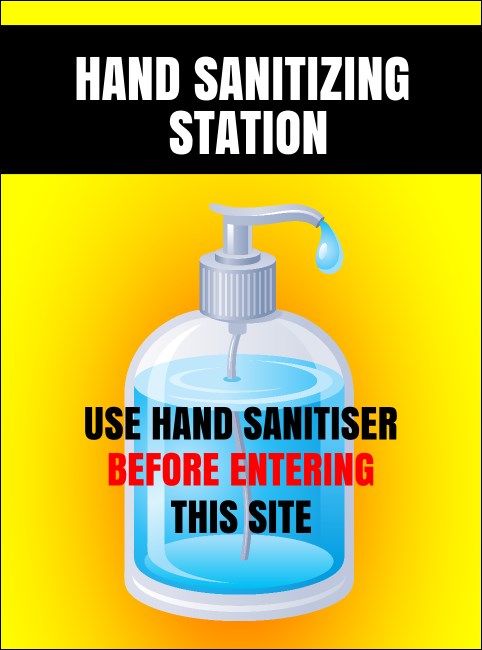 Hand Sanitizing Station Flyer
