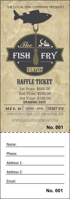 Fish Fry Raffle Ticket