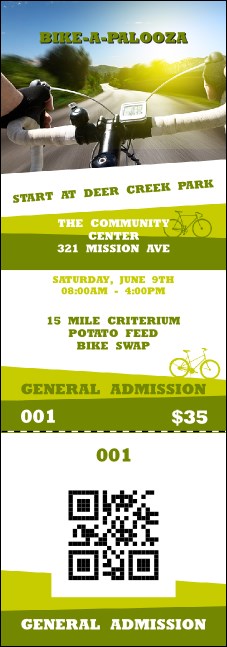 Bike QR Event Ticket